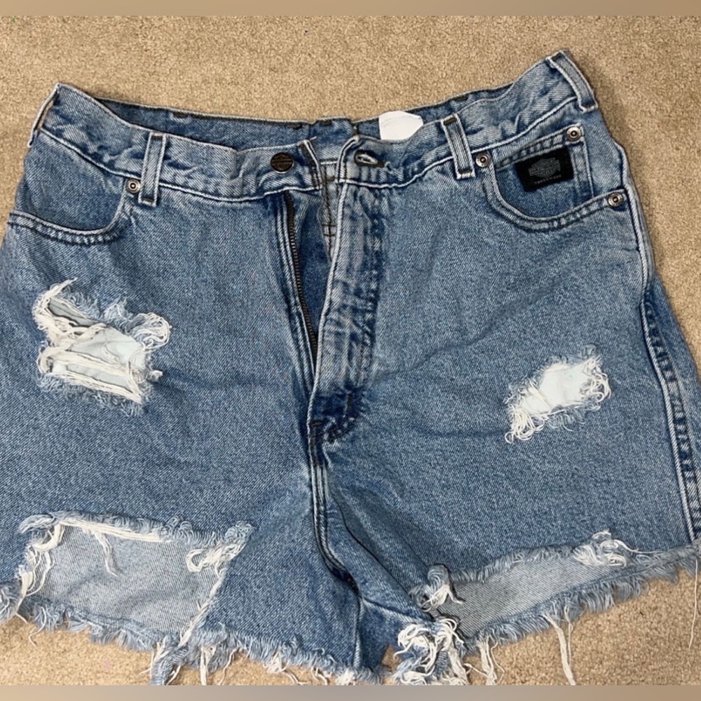 Harley Davidson Jean Shorts